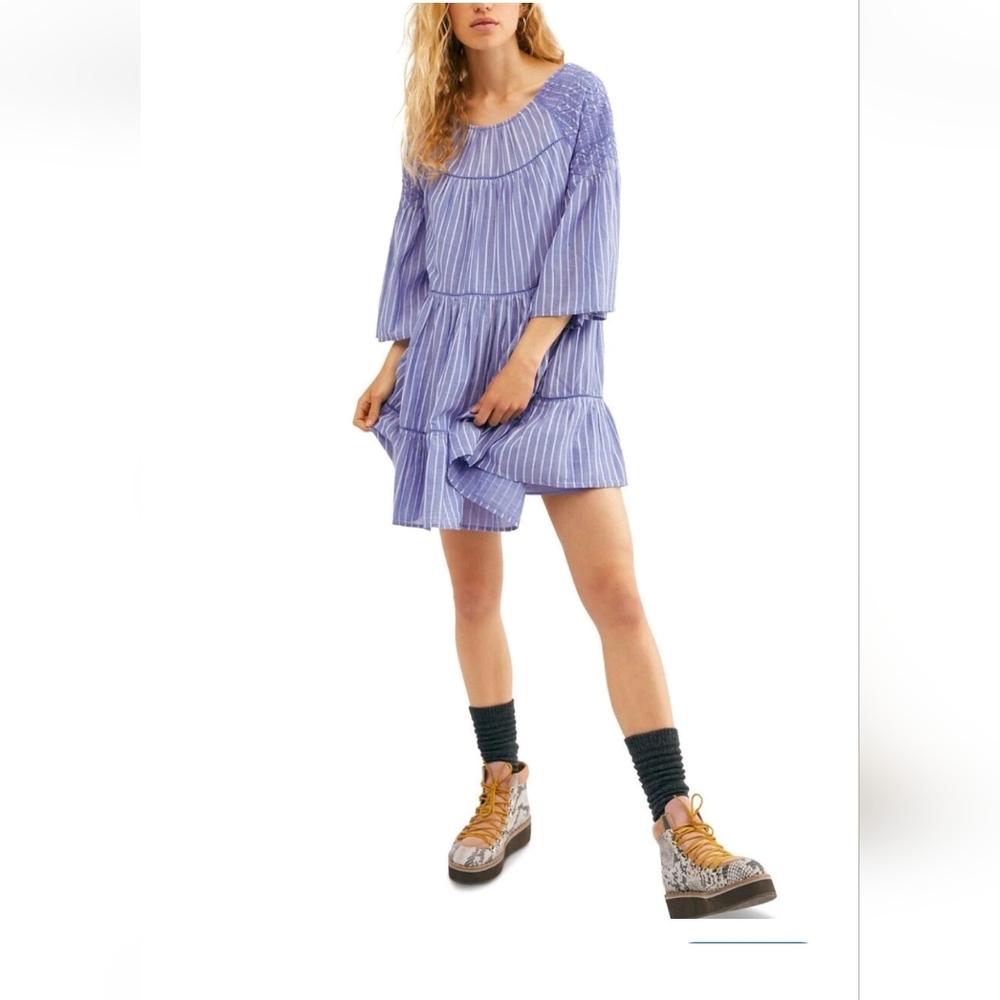 Free People Striped Boho Lola Dress sz M